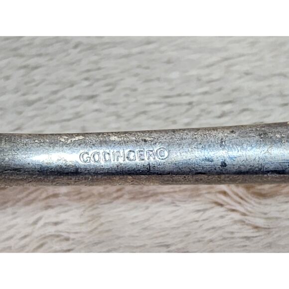 Godinger Candle Snuffer Angel Playing Violin 10" Silver Art Holiday 80's Vintage - Picture 10 of 11